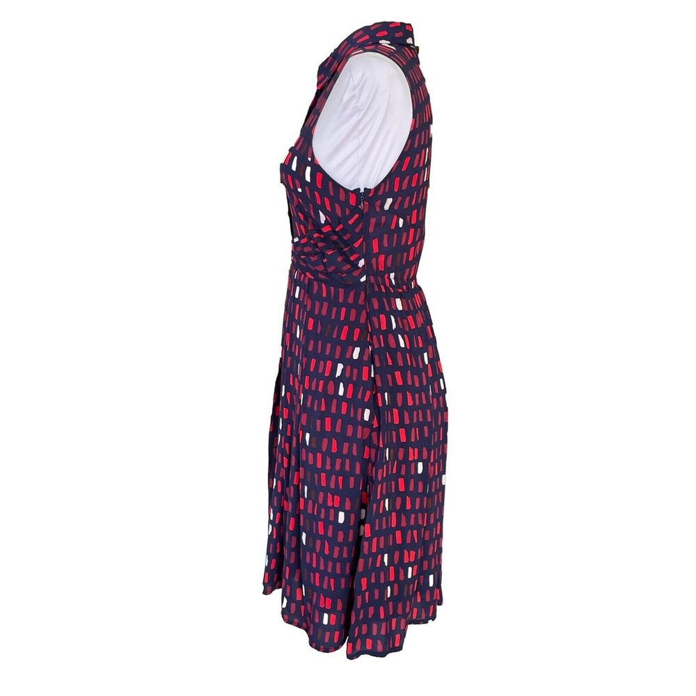 Anthropologie Navy Geometric Dress Small - Picture 7 of 14